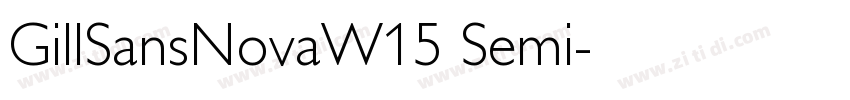 GillSansNovaW15 Semi字体转换